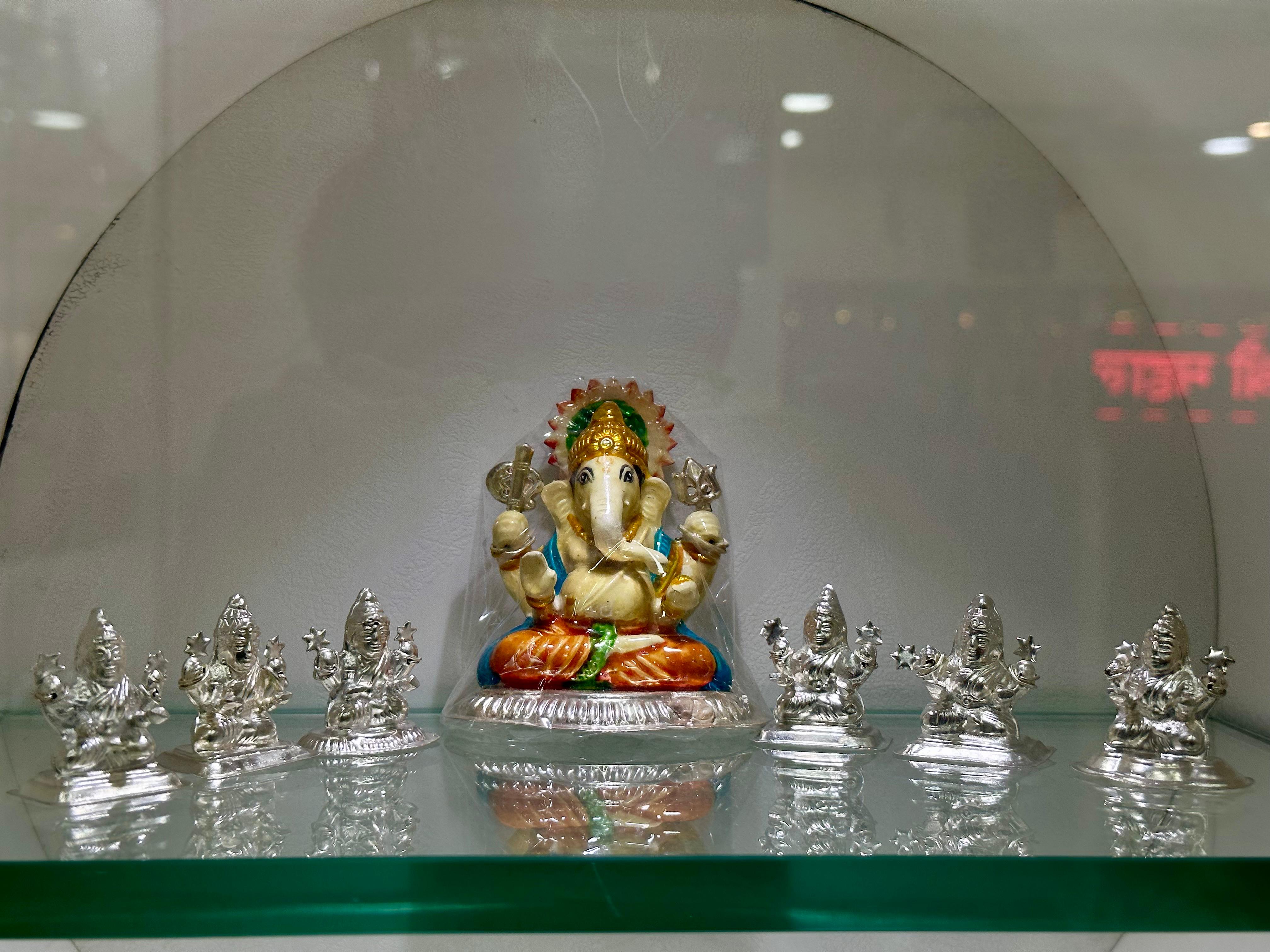 Silver jewellery and silver items at Sri Mahalaxmi Jewellers